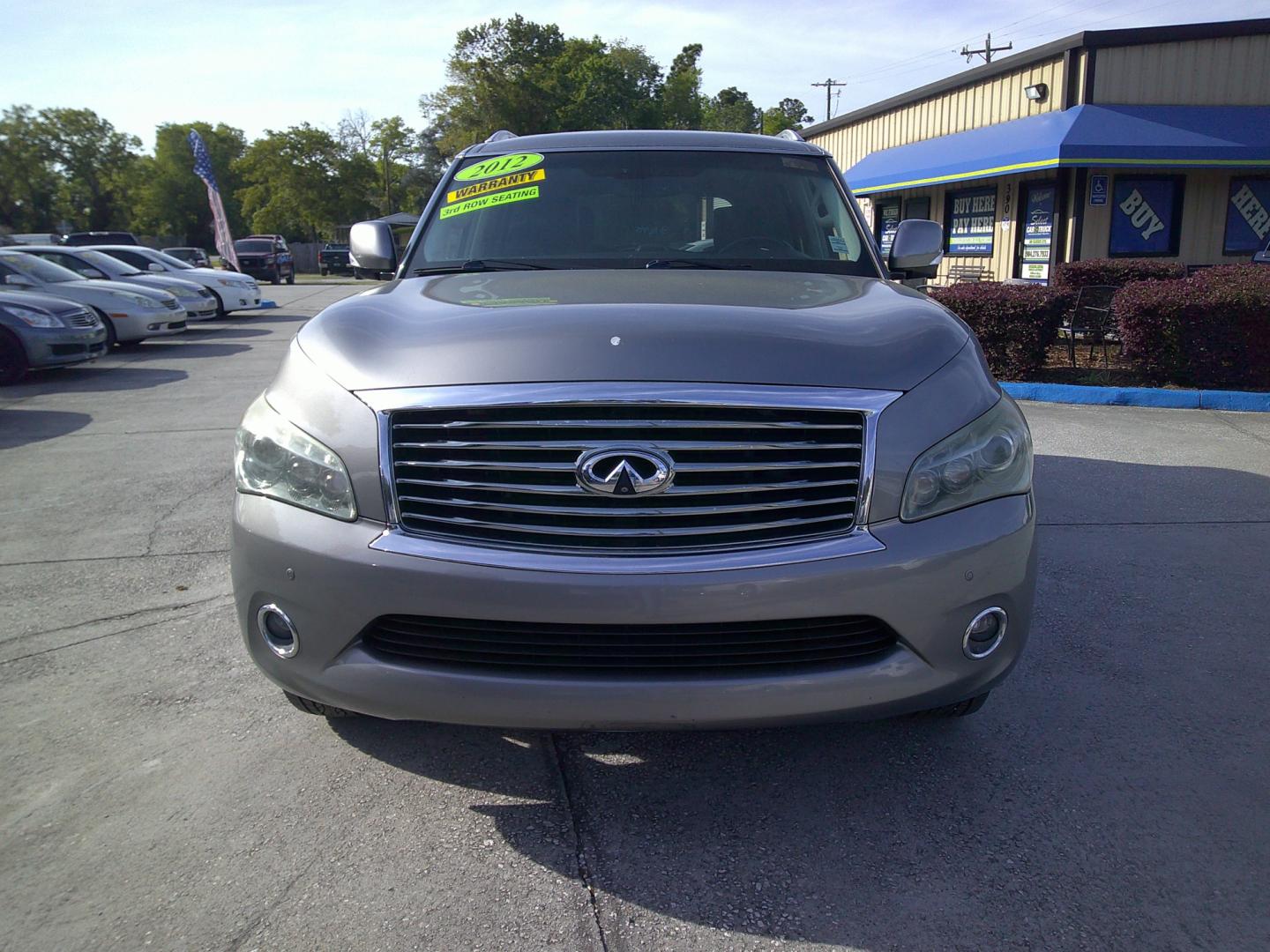 2012 GRAY INFINITI QX56 BASE (JN8AZ2NF4C9) , located at 390 Hansen Avenue, Orange Park, FL, 32065, (904) 276-7933, 30.130497, -81.787529 - Photo#0